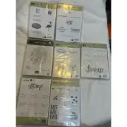 Lots of 7 STAMPIN UP Rubber Cling Stamps Collection