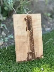 Custom laser engraved SpaceX plaque