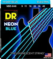 DR Handmade NBE-9/46 Neon Blue Electric Guitar Strings 9-46 gauge