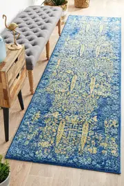 Radiance Royal Blue Runner Rug