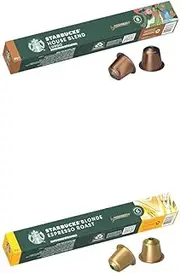 [STARBUCKS] BY NESPRESSO Coffee Pods Bundle - 1x House Blend & 1x Blonde Espresso Roast, 10 capsules each