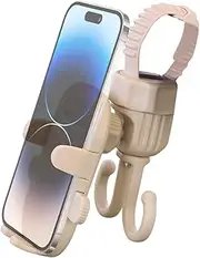 Pram Accessory Hook - Phone Mount Stand, Cradle Clip Holder | Versatile Handlebar Hanging Bracket, Lightweight Shopping Bag Support, Secure Grip Attachment for Baby Stroller Utility Setup