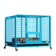 Dog Cage Crate Large Kennel Pet Cage Cat Puppy Metal Cage 36" Playpen w/ Rounds