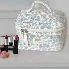 Floral Cosmetic Bag Gifts Travel Quilted Makeup Bag for Ladies Family Girls