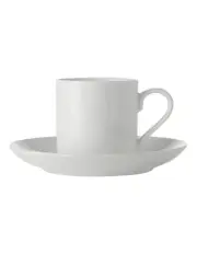 [Maxwell & Williams] White Basics Straight Demi Cup & Saucer 100ml