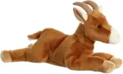Aurora - Small Brown Flopsie - 12" Gemma Goat - Adorable Stuffed Animal