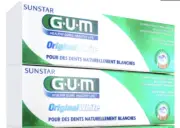 Sunstar GUM Original White Toothpaste 2 x 75 ml Exp 08/2025 NIB