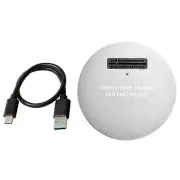 Silver USB3.1 Type C To PCI-E SSD M.2 NVME Enclosure External Reader Converter r