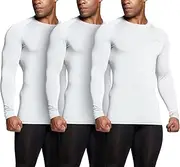 TSLA Men's Cool Dry Fit Long Sleeve Compression Shirts, Athletic Workout Shirt, Active Sports Base Layer T-Shirt