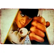 Vintage Film A Clockwork Orange Metal Sign Sci Fi Retro Tin Sign Poster 12x8