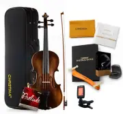 Muse Full Size Violin Spruce Wood Fiddle Kit with Case,Bow, Additional String 4/