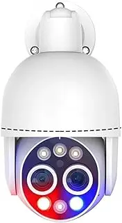 an 8-megapixel 4K Cloud 8X Hybrid Zoom 2.8/12mm Dual-Lens Webcam with POE Automatic Tracking of Color Night Scenes(3PCS 4K 8MP Cam)