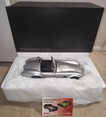 1:18 Kyosho Shelby Cobra 427 S/C in Matt Silver No.08045SM