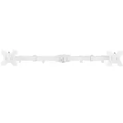 VIVO White Fully Adjustable Dual Monitor Arm for Desk Mount Stand