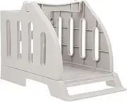 TEHAUX Barcode Printer Rack Sticker Labels Removable Ticket Holder Shop Wire Key Tags Retail Sign Cards Earring Display Stand Thermal Label Shipping Label Storage Bin Stands Plastic White