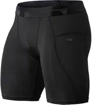 [TSLA] Men's Athletic Compression Shorts, Sports Performance Active Cool Dry Running Tights