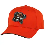 Beaver Golf Patch Performance Mesh Fitted Cap by Pukka - Orange - L/XL