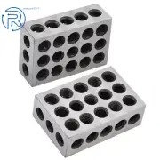 1 Pair 1-2-3 Blocks 23 Holes Ultra Precision .0002" Machinist 123 Jig