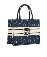 Large Dior Book Tote One size Black