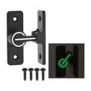 Barn Door Lock Sliding Barn Door Latch Lock 90 Degree Gate Latch Black