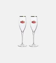 [Balenciaga] Balenciaga Set of 2 champagne flute glasses