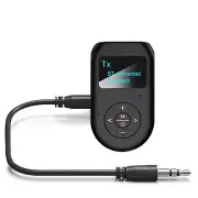 Rechargeable Bluetooth Audio Receiver Transmitter 3.5mm AUX Adapter Handsfree