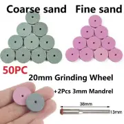 Buffing Wheel 20mm Grinding Wheel 3mm Mandrel Mini Grinding Disc Shank