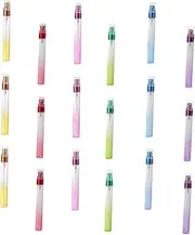 TOGEVAL 18pcs Assorted Color Spray Bottles Leakproof Multipurpose Atomizer for Travel Perfume Essential Oils Beauty Products Compact Lightweight Design