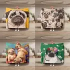 Cute Haba Dog Series Blanket Flannel Napping Blanket Sofa Bed Sheet Blanket