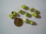 Green Miniature Snail Shells - 10 pcs per package