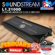 Soundstream L1.2100D 2100W RMS Monoblock Class D Amplifier