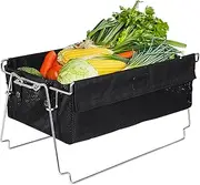 Folding Basket,Storage Organization Container | Handheld Portable Container Box for Camping Outdoor Organizing Picnic Men Beach Women Travel