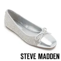 在飛比找Yahoo奇摩購物中心優惠-STEVE MADDEN-NIYA-R 鑽面拼接蝴蝶結平底娃