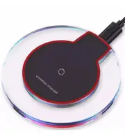 K9 Wireless QI Ultra Thin Crystal Mobile Phone Power USB Fast Charger