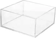 Napkin Holder for Kitchen Acrylic Tissue Box Holder Flat Base Napkin Dispenser for Bar Cafe Dinner Party