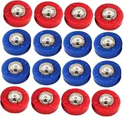 SHOWERORO Educational Shuffleboard Set 24pcs Shuffleboard Bowling Balls Mini Caster Wheels Easy to Move Safe for Indoor/