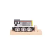 BigJigs - Class 8 Diesel Switcher - Wooden Railway Magnetic Toy Train (BJT498)