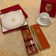 DisneySea 18th Anniversary Magellan's Tableware Set Cup Saucer Plate Fork Knife