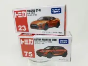 TAKARA TOMY Tomica *Nissan* #23 & *Aston Martin* #75, Set of 2, Diecast Cars