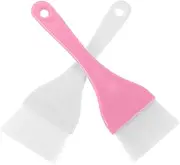 GANAZONO Diy Beauty Set Large Makeup Brush for Clay Mask Application 2pcs in White Pink