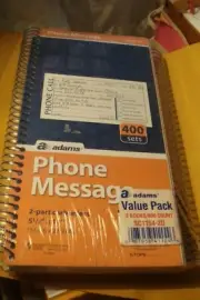 ADAMS phone message 2-part carbonless 5 1/2''X11''400 sets