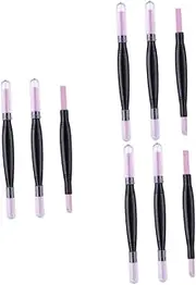 MERRYHAPY 3sets Nail Buffing Block Pedicure Kit Nail Scrub Stick Cuticle Stick Pen for Women 3pcs*3
