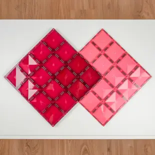 澳洲Connetix粉彩磁力積木-粉莓底板2入組(2pc)