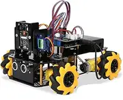 ACEBOTT ESP32 Smart Car kit Compatible with Arduino IDE,Multi-Way Cruise & Obstacle Avoidance,IR App Control,Expandable Functions STEM Toys for Kids 12-16,16+ Teens,Adults (Smart car with Camera Pack)