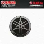 NEW GENUINE YAMAHA 1" CHROME TUNING FORK EMBLEM YZ YZF R3 R6 R1 YXZ YFM ATV SBK