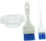 Gatuida 1Set Hair Dyeing Bowl and Brush Set of Hair Coloring Applicator with Mixing Bowl Durable Hair Tinting Tools for Salon Home Use Easy to Clean and Comfortable Handle