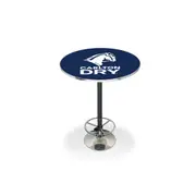 A Man & His Cave Carlton Dry Retro Bar Table Home Cafe Pub Round 70cm Blue