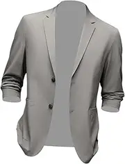 [Colaxi] Suit Jacket Men Classic Fit Mens Suit Coats Lightweight 2 Buttons Mens Sport Coats and Blazers Suit Blazer Men for Anniversary Business