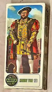 Airfix King Henry VIII #02501-4 - 1st vers mib 1/12th scale SnapnGlue model kit