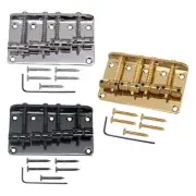 80mm 4 Strings Bass Bridge Tailpiece Bridges Tailpiece with Screws Bass Bridge